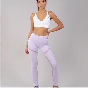 Gymshark lilac mesh leggings
